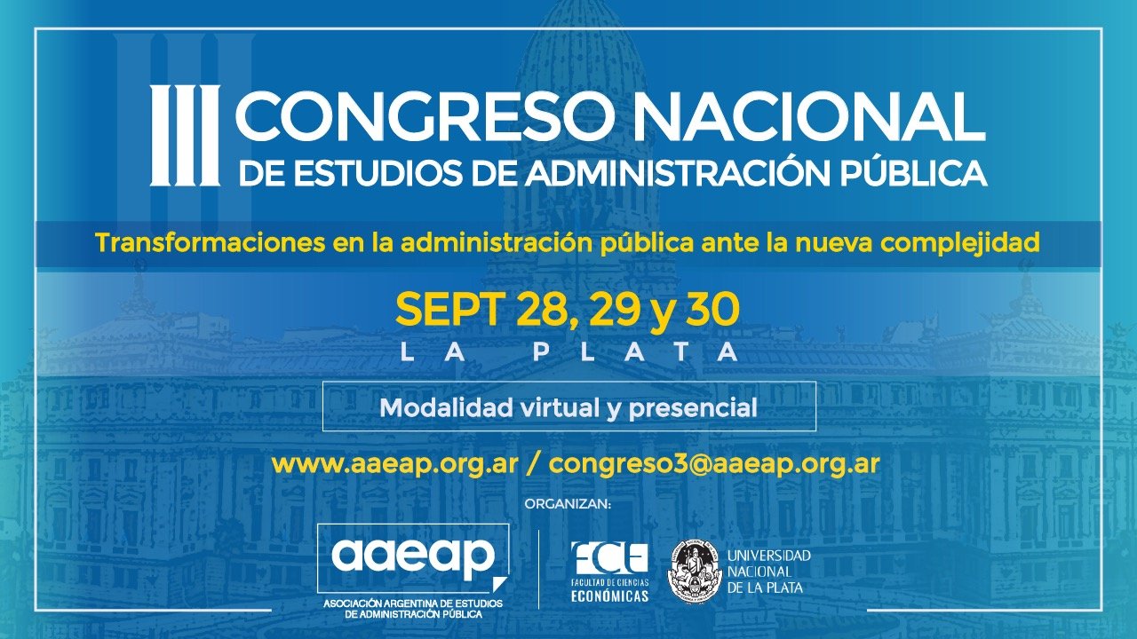 III Congreso Nacional de estudios de administración pública