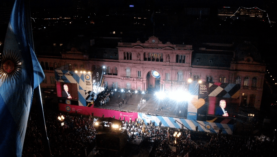 Cristina en el centro